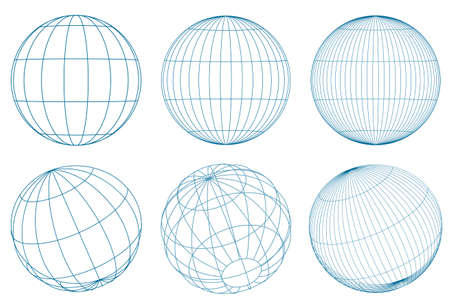 Sphere solid circle frame iconのイラスト素材