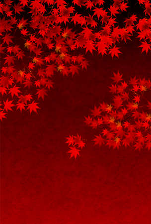 Autumn leaves maple autumn backgroundのイラスト素材