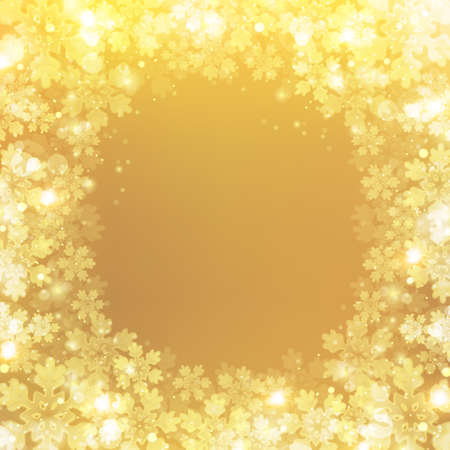 Snow Christmas winter landscape backgroundのイラスト素材