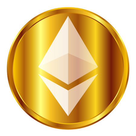 Ethereum virtual currency mark iconのイラスト素材