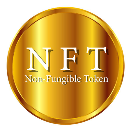 nft ethereum mark art iconのイラスト素材