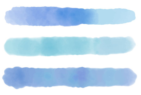 Brush watercolor color line iconのイラスト素材
