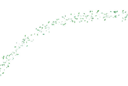 Fresh green leaf watercolor backgroundのイラスト素材
