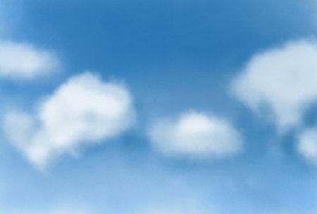 Sky cloud landscape blue backgroundの写真素材