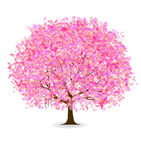 Cherry blossom spring flower iconのイラスト素材
