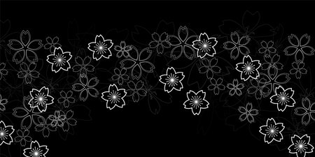 Cherry Blossom Japanese paper Japanese pattern backgroundのイラスト素材