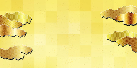 Cloud Japanese pattern Japanese paper backgroundのイラスト素材