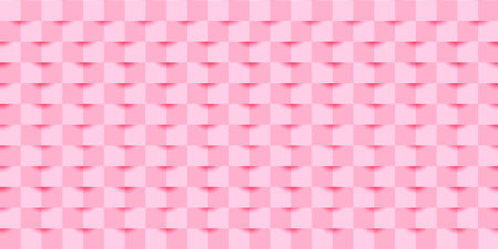 Pink 3d three-dimensional geometric backgroundのイラスト素材