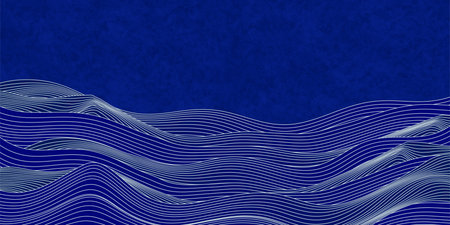 Sea summer Japanese pattern backgroundのイラスト素材