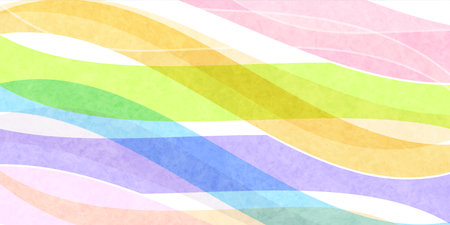 Colorful wave Japanese pattern backgroundのイラスト素材