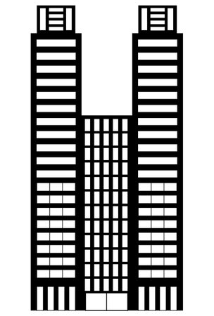 Tokyo Metropolitan Government Building Iconのイラスト素材