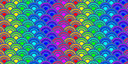 Wave sea Japanese pattern backgroundのイラスト素材