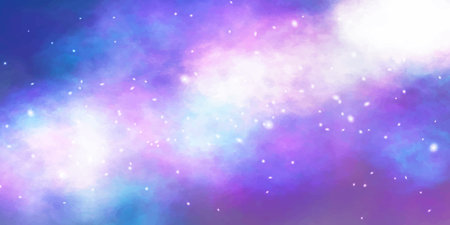 Tanabata Milky Way Night Sky Backgroundのイラスト素材