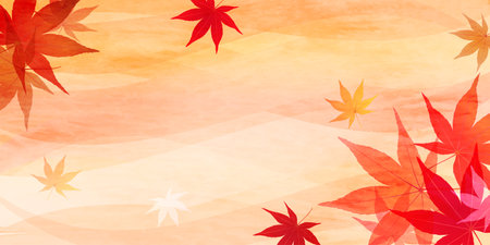 Autumn Leaves Maple Tree Autumn Backgroundのイラスト素材