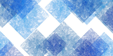 Blue Watercolor Japanese Pattern Background