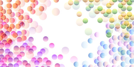 Polka Dot Colorful Japanese Pattern Backgroundのイラスト素材