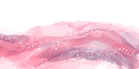 Watercolor Pink Spring Japanese Pattern Backgroundのイラスト素材