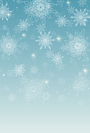 snow Christmas winter sky backgroundのイラスト素材