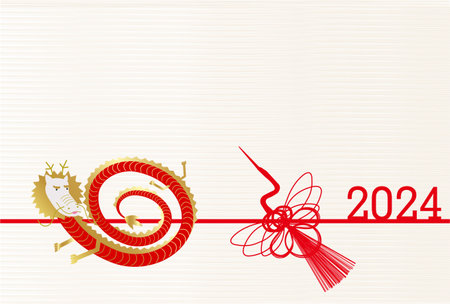 dragon New Year's card Chinese zodiac Backgroundのイラスト素材