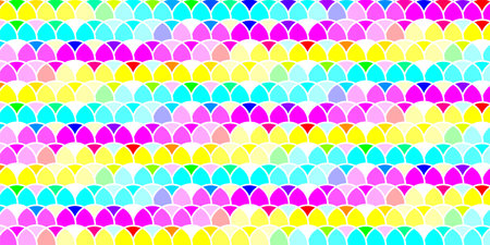 Nami Colorful Japanese Pattern Backgroundのイラスト素材