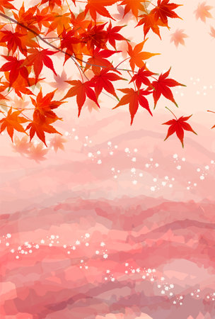 Autumn Leaves Maple Tree Autumn Backgroundのイラスト素材