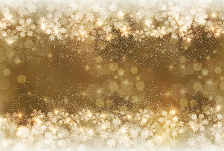 Christmas Snow Winter Landscape Backgroundのイラスト素材