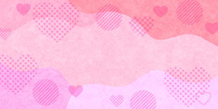 Valentine Heart Winter Pattern Backgroundのイラスト素材