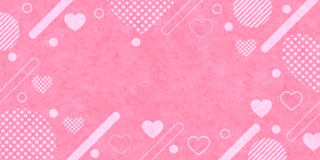 Valentine Heart Winter Pattern Backgroundのイラスト素材