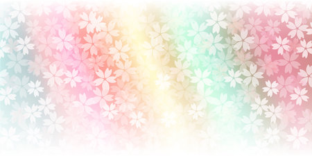 Cherry Blossoms Japanese Pattern Spring Backgroundのイラスト素材