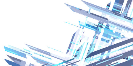 Blue Technology Digital Texture Backgroundのイラスト素材