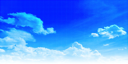 sky cloud summer landscape backgroundのイラスト素材
