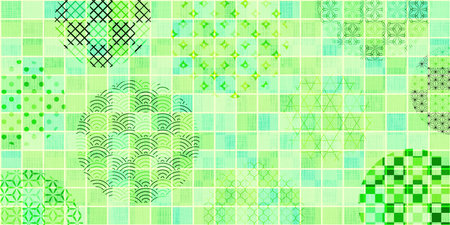Japanese Patterns Japanese Patterns Backgroundのイラスト素材