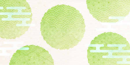 Japanese Patterns Japanese Patterns Backgroundのイラスト素材
