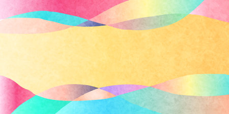 Japanese Paper Pattern Colorful Backgroundのイラスト素材