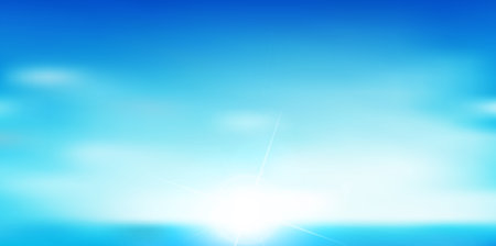Sea Summer Sky Landscape Backgroundのイラスト素材