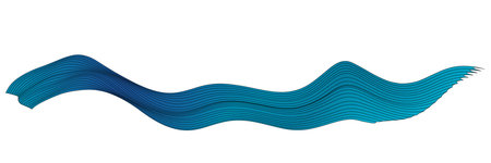 wave sea curve summer iconのイラスト素材