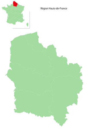France Map Green Region Iconのイラスト素材