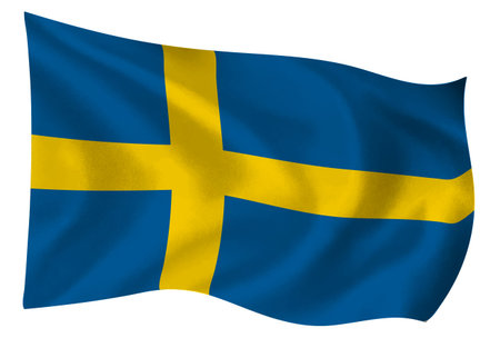 Sweden country flag world iconのイラスト素材