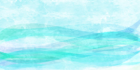 Nami Blue Japanese Pattern Curved Backgroundのイラスト素材