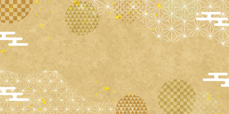 Japanese Pattern Patterns Nengajo Backgroundのイラスト素材