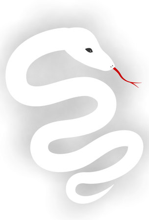 Snake New Year's card Chinese zodiac Iconsのイラスト素材