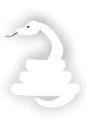 Snake New Year's card Chinese zodiac Iconsのイラスト素材