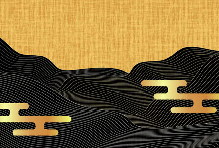 Japanese Pattern Nami Nengajo Background
