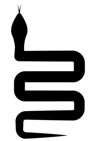 Snake New Year's card Chinese zodiac Iconsのイラスト素材