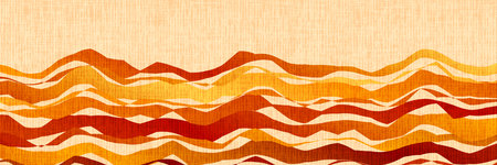 Autumn Japanese Pattern Wave Backgroundのイラスト素材