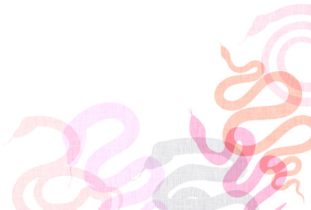 Snake New Year's card Oriental zodiac Background