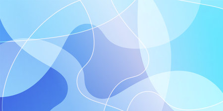 Blue Geometry Technology Pattern Backgroundのイラスト素材