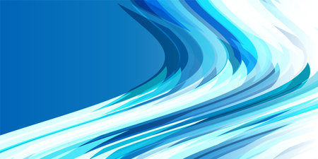 blue wave Japanese paper pattern backgroundのイラスト素材