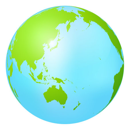 Map Earth Nature Circle Iconのイラスト素材