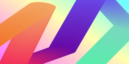 Gradient Colorful Geometric Pattern Backgroundのイラスト素材
